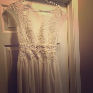 Custom made wedding dress